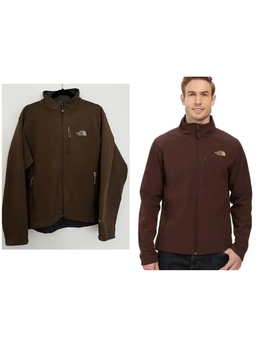 The North Face Apex Bionic Jacket in Chocolate Brown
